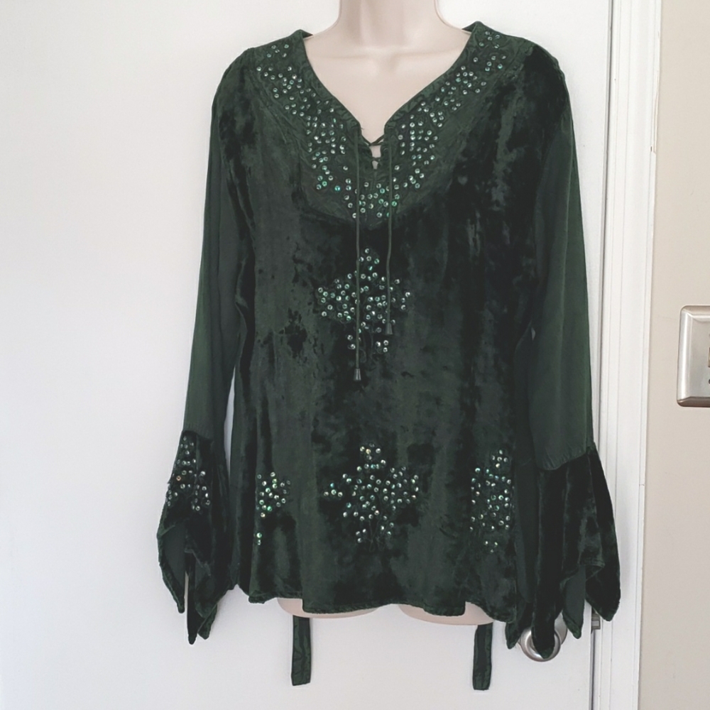 Vintage Braja Velvet Top Size "Free Size"